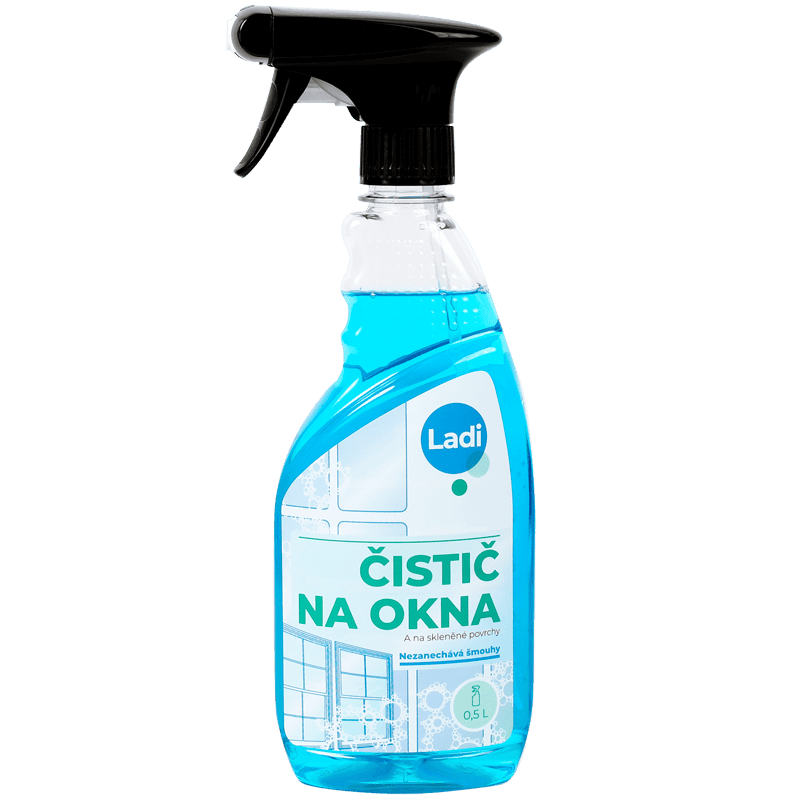 Levně Čistič na okna a skleněné povrchy Ladi Plus 0,5 l