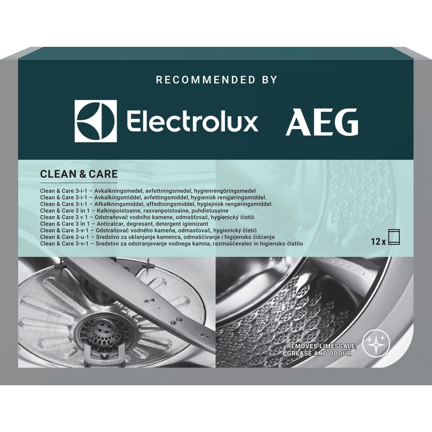 Levně Clean&Care čistící prostředek Electrolux pro pračky a myčky