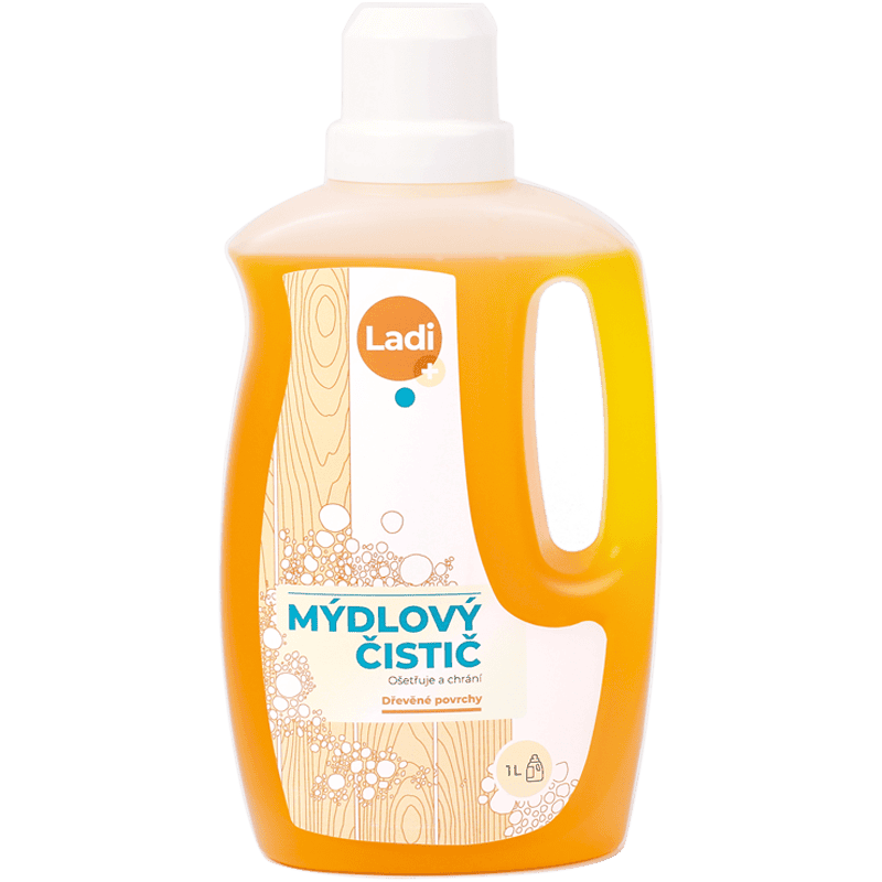 Levně Mýdlový čistič na dřevěné povrchy Ladi Plus 1 l