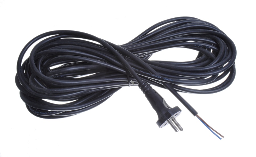Levně Napájecí kabel k vysavači 2 x 0,75 mm², 15 m