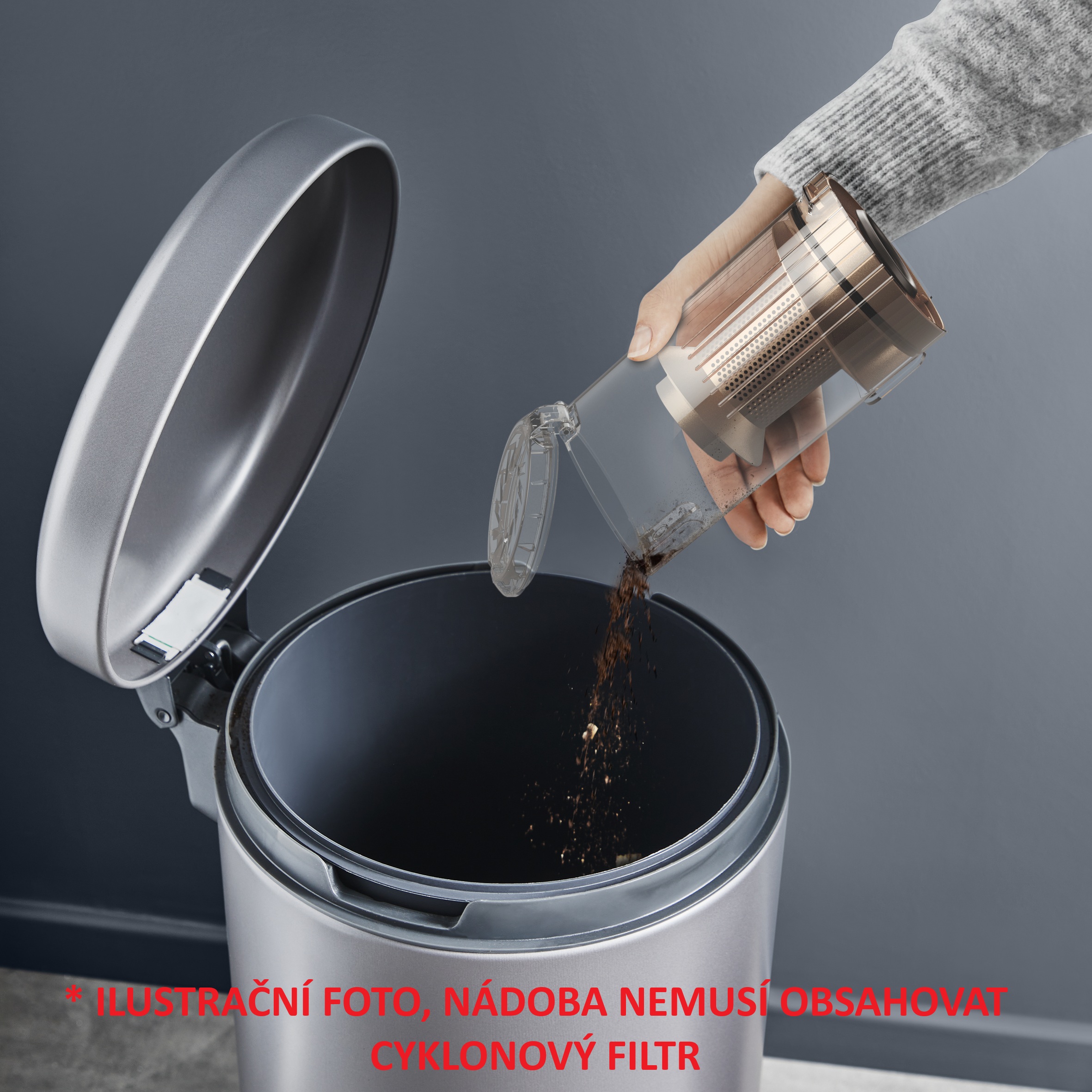 Levně Odpadní nádoba pro tyčový vysavač Rowenta X-Force Flex 14.80