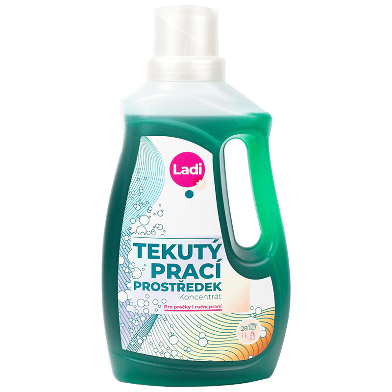 Levně Tekutý prací prostředek koncentrát Ladi Plus 1 l