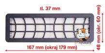 Alternativní HEPA filtr do vysavače Zelmer Aquawelt 919