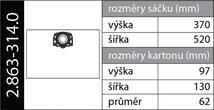 Originální sáčky KFI357 (2.863-314.0) pro vysavače Kärcher