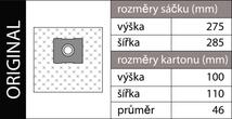 Sáčky do vysavače ETA eBAG Original (5 ks) — netkaná textilie