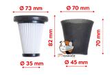 Sada HEPA filtru a pěnového filtru ETA Nexo 1249