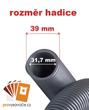 Univerzální hadice k vysavači bez koncovek 32/39mm, délka 1,8 m