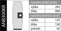 Velký permanentní vysypávací sáček - podkova